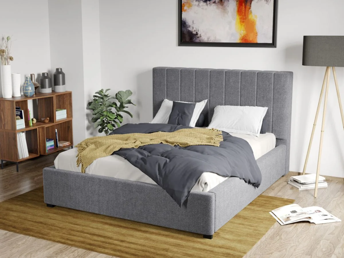 Mobila Laguna Adam Eden 18 Gri 160x200 Somiera Fixa