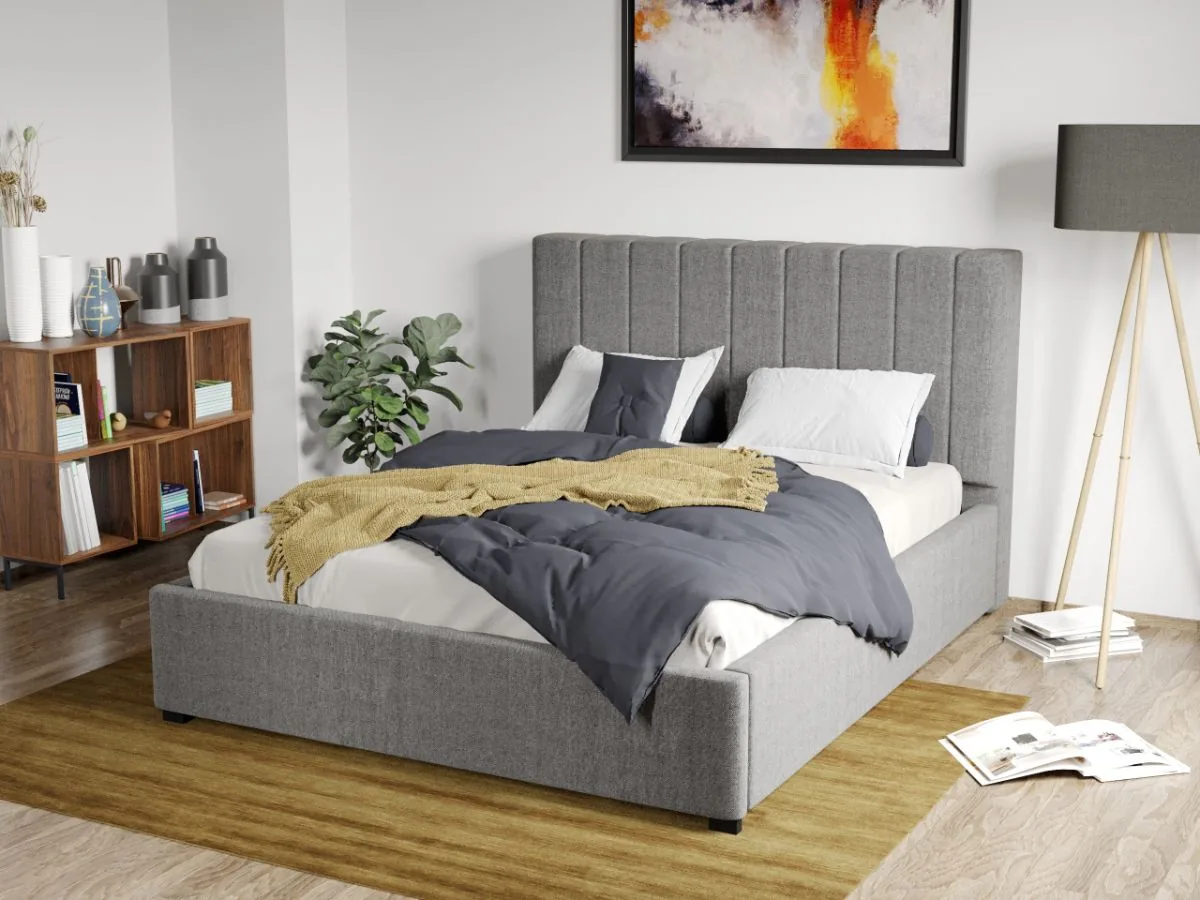 Mobila Laguna Adam Falcone 21 160x200 cu Somiera Fixa Gri