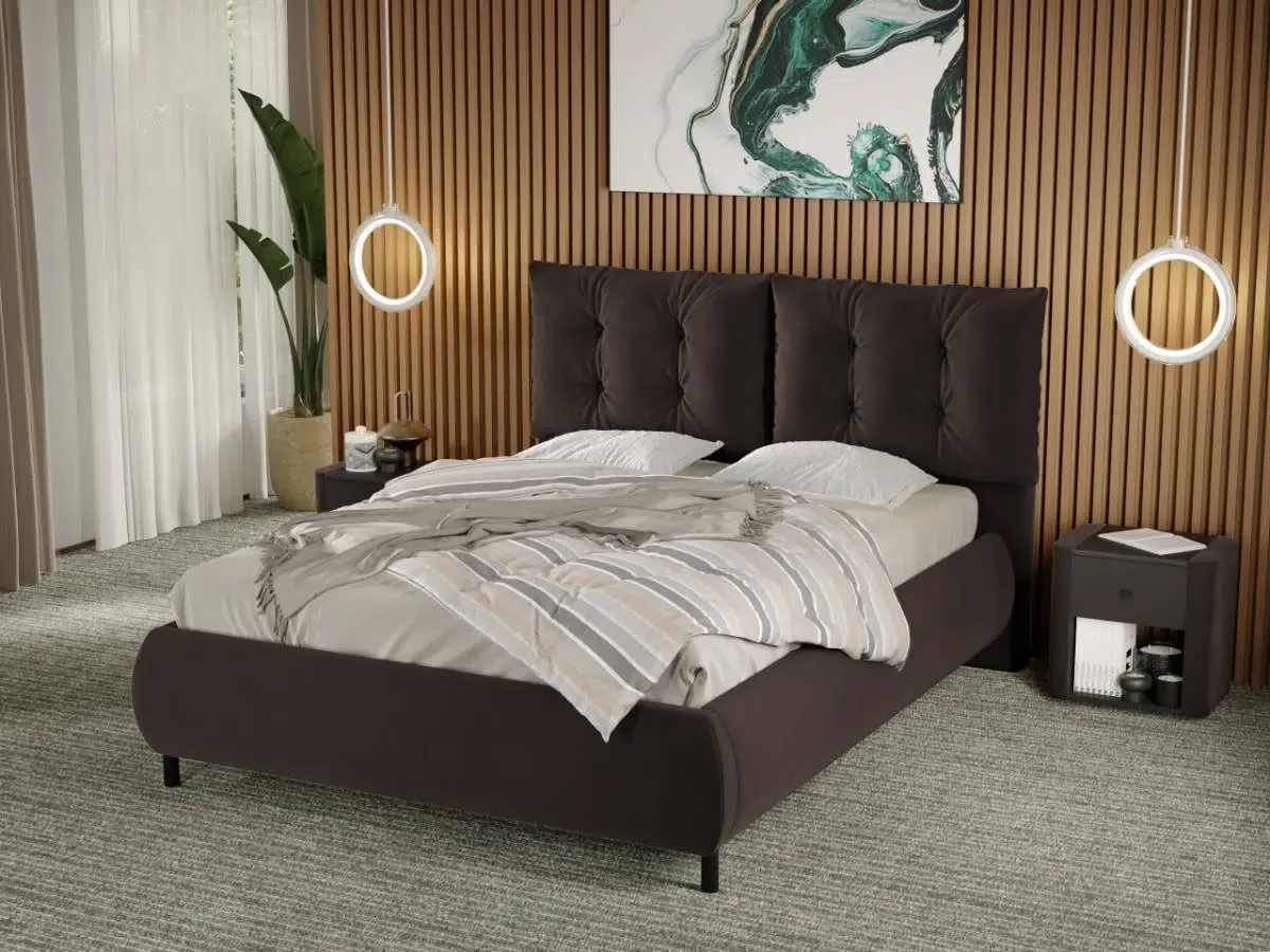 Mobila Laguna Anubis 160x200 Maro Velluto 6