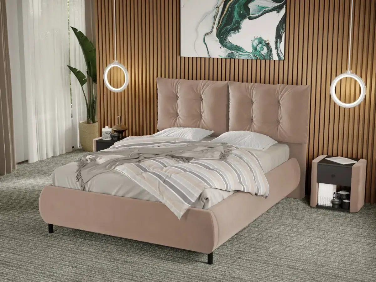 Mobila Laguna Anubis Fix Cu Perne 180x200 Bej Velluto 3
