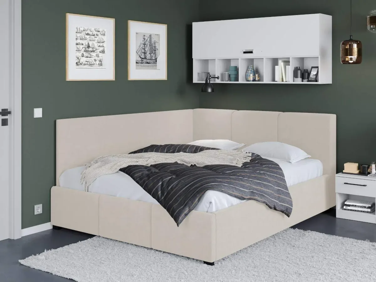 Mobila Laguna Avelis De Colt Swing 1 Cu Somiera Fixa Crem 180x200