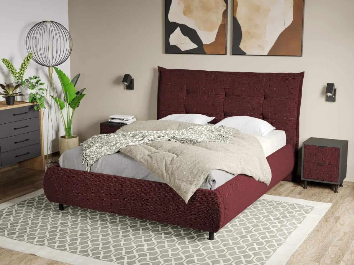 Mobila Laguna Axel Eden 9 Cu Somiera Fixa Grena 140x200