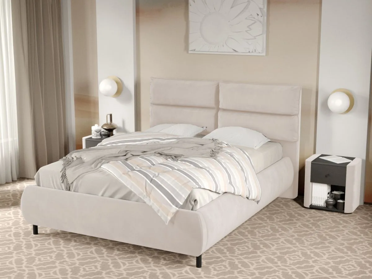 Mobila Laguna Cairo Fix Cu Perne Pe Spatar Velluto 2 180x200 Crem