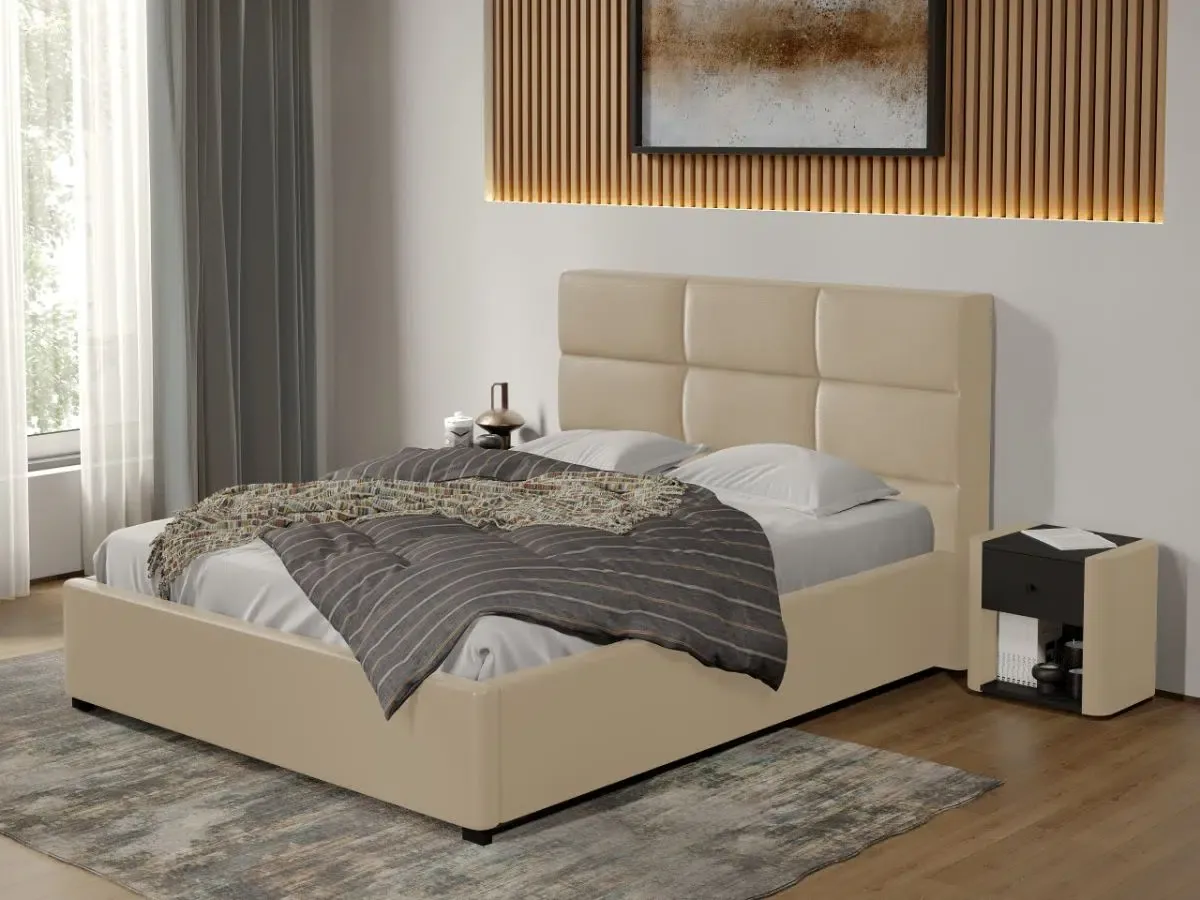 Mobila Laguna Cico Fix Nube 4 160x200 Crem Piele Stofa