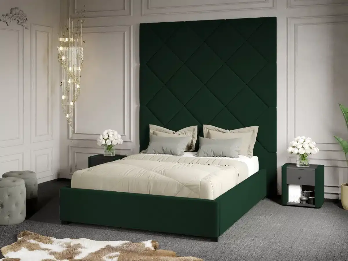 Mobila Laguna Dubai C1 180x200 Velluto 27 Verde Inchis