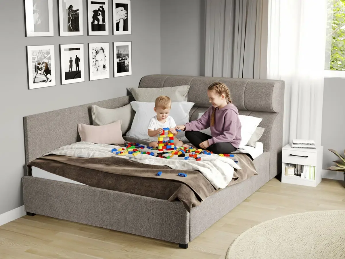 Mobila Laguna Galileo 140x200 Eden 4 Cu Somiera Fixa Bej
