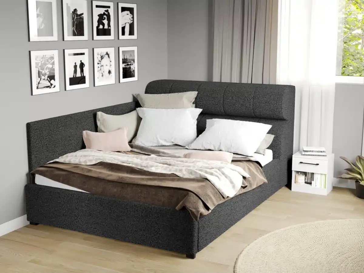 Mobila Laguna Galileo Coral 80 Gri Inchis 160x200
