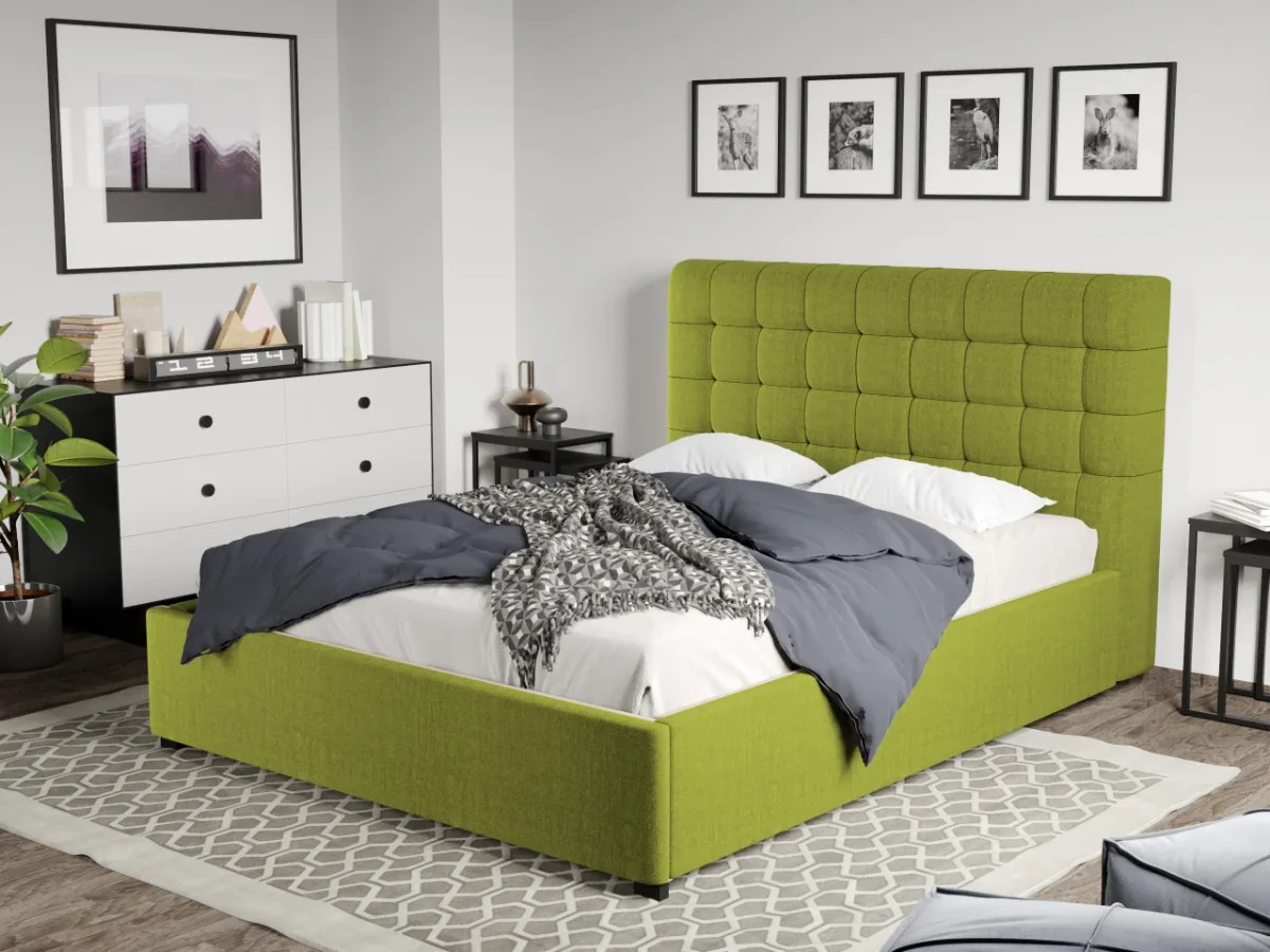 Mobila Laguna Rivo cu Somiera Fixa Falcone 22 140x200 Verde