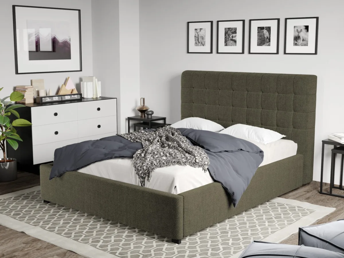 Mobila Laguna Rivo Eden 12 Somiera Fixa 160x200cm Verde Inchis