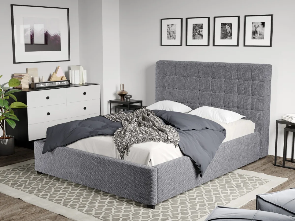 Mobila Laguna Rivo Eden 18 Somiera Fixa 180x200 Gri
