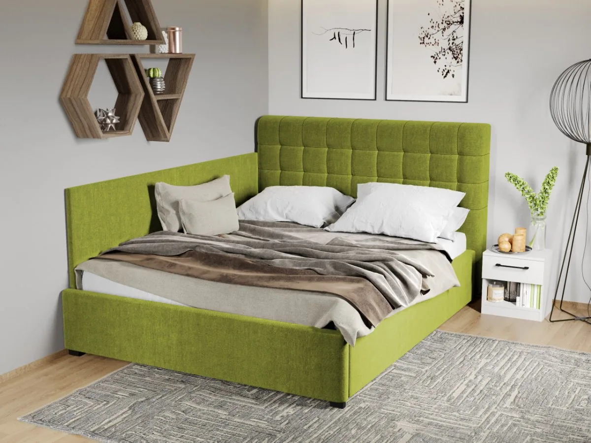 Mobila Laguna Rivo Falcone 22 180x200 cu Somiera Fixa Verde
