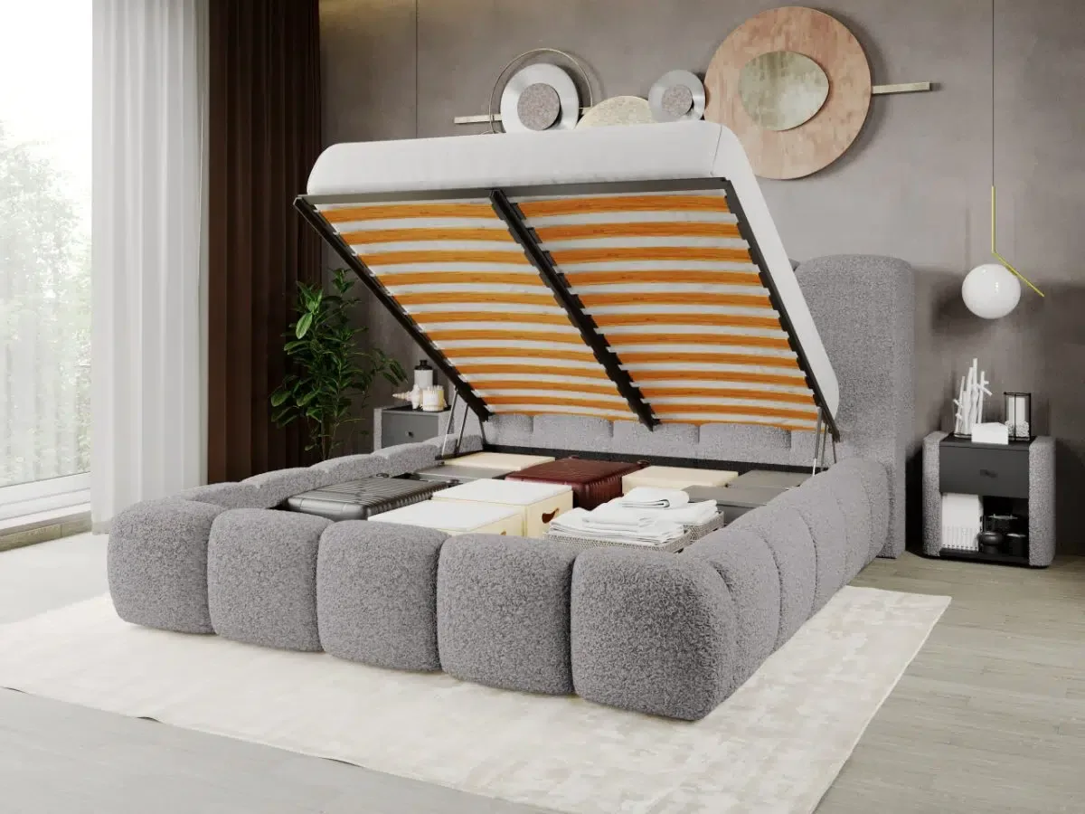 Mobila Laguna Rolf 6 180x200 Gri cu Lada