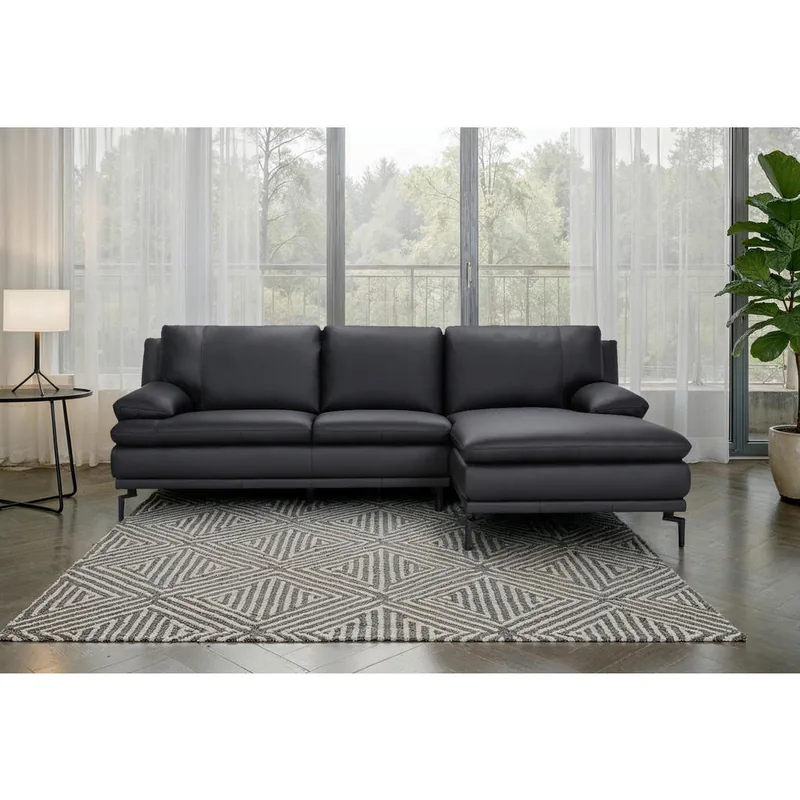 Mobilier Living Coltar MID.YOU Piele Negru