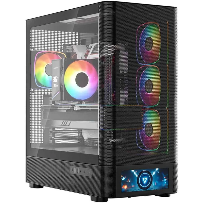 Modecom Volcano AQ500 ARGB Midi Negru