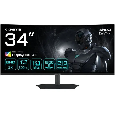 GIGABYTE G34WQC2 Negru