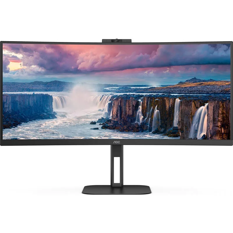 AOC CU34V5CW/BK 34inch VA WQHD 100Hz 1ms Curved Negru