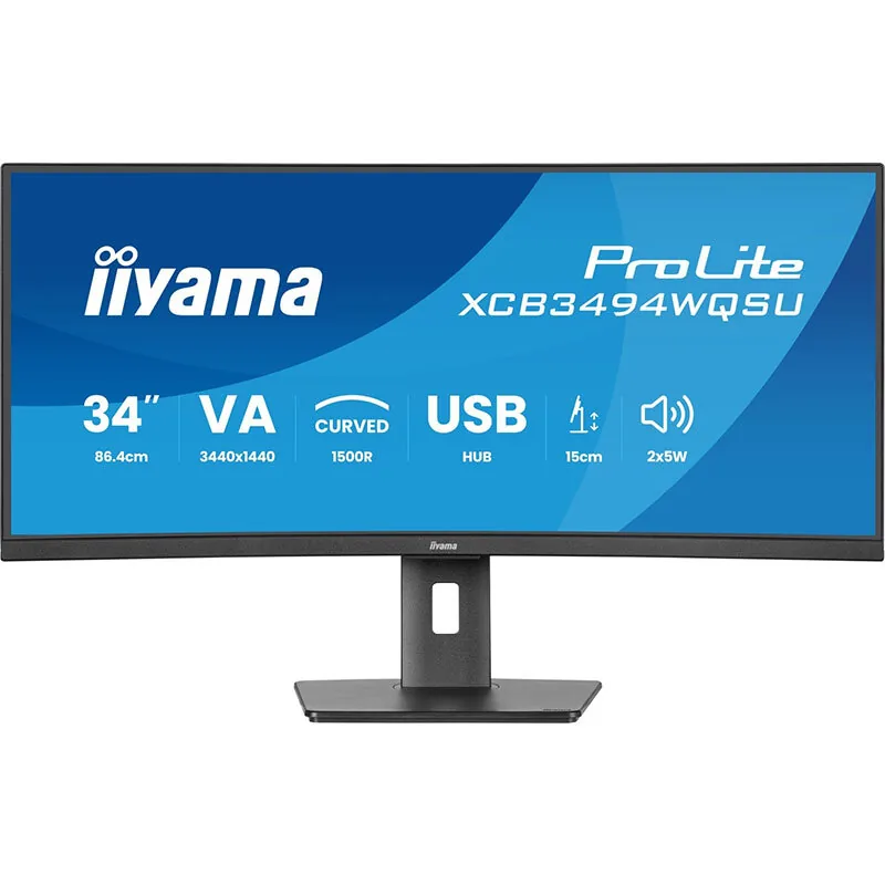 iiyama XCB3494WQSU-B1 Curbat Negru