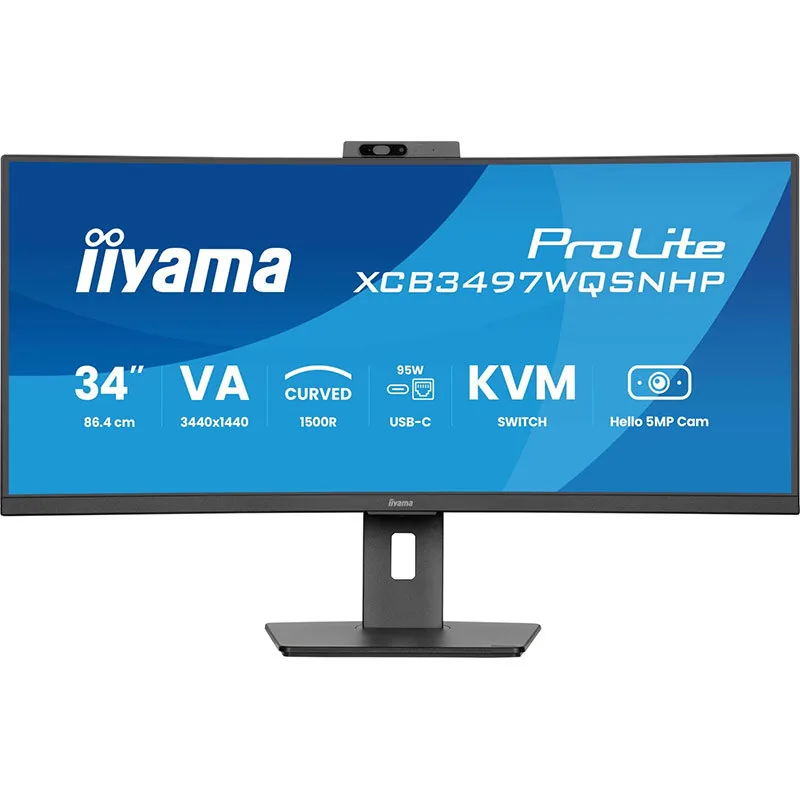 Iiyama XCB3497WQSNPH-B1 Curbat Negru