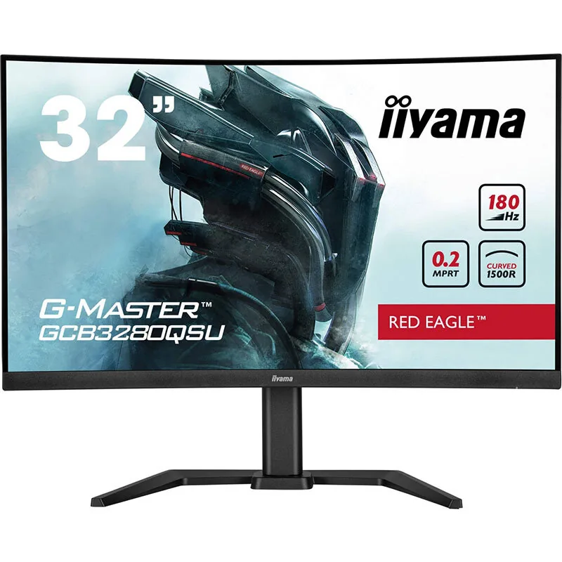 iiyama G-Master GCB3280QSU-B2 Red Eagle 31.5in WQHD 180Hz 0.2ms Curbat Negru
