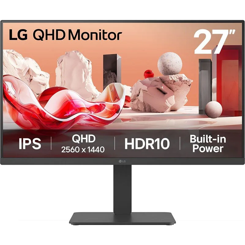 LG 27BA45QB-B 27inch QHD Negru Pivot Boxe