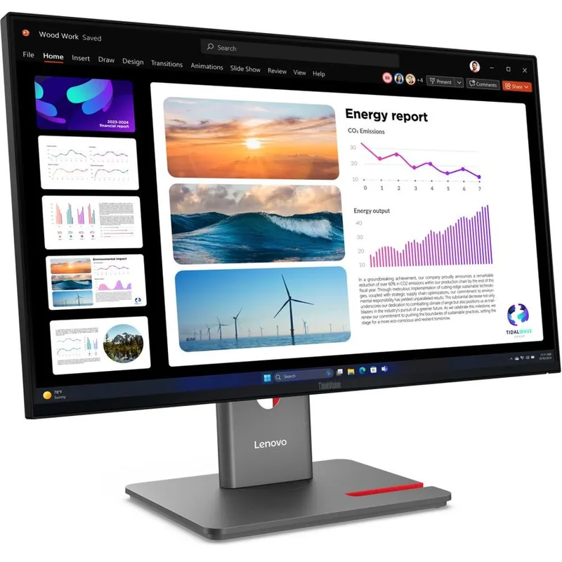 Lenovo ThinkVision P24q-40 23.8inch Negru Pivot
