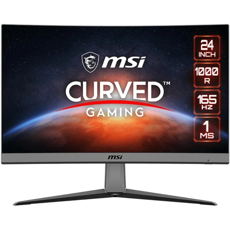 MSI MAG 242C Curbat Negru