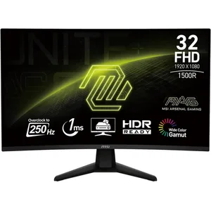 MSI MAG 32C6X 31.5inch Curved 250Hz 1ms Negru