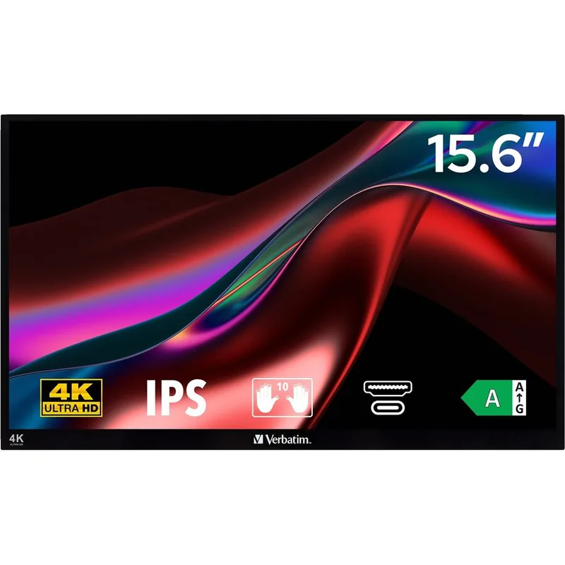 Verbatim PMT-15-4K 15.6inch Touchscreen Negru
