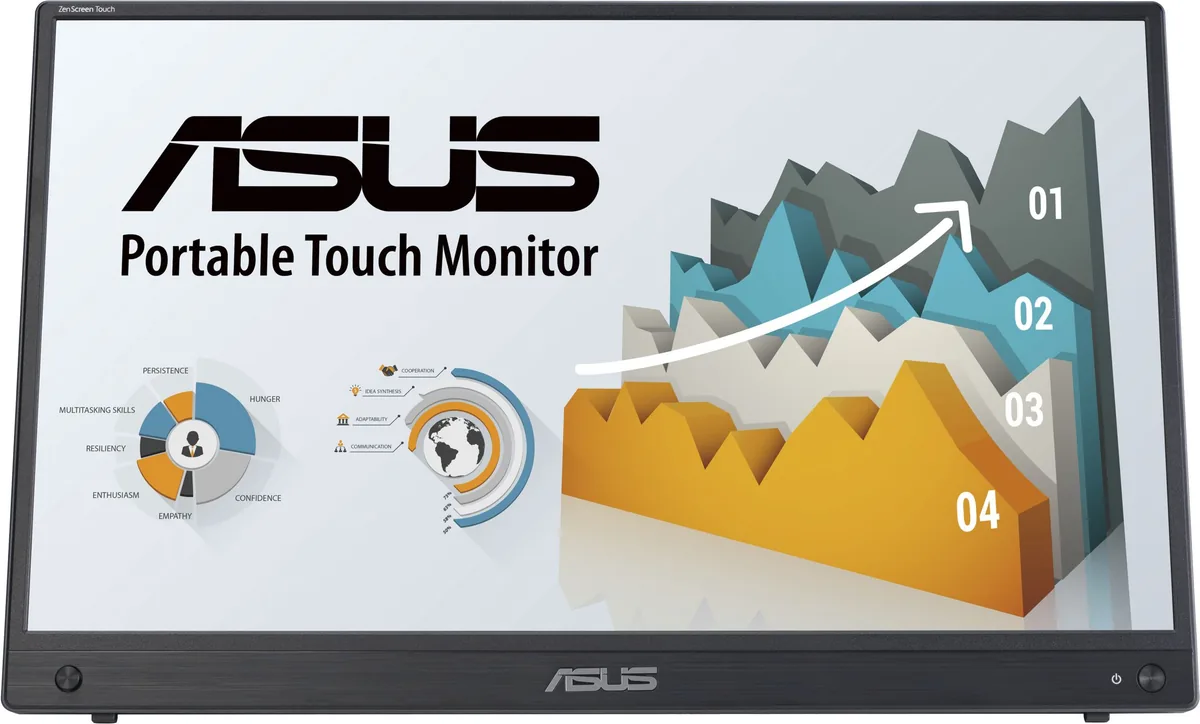 ASUS ZenScreen MB16AHT 15.6inch Touchscreen Negru