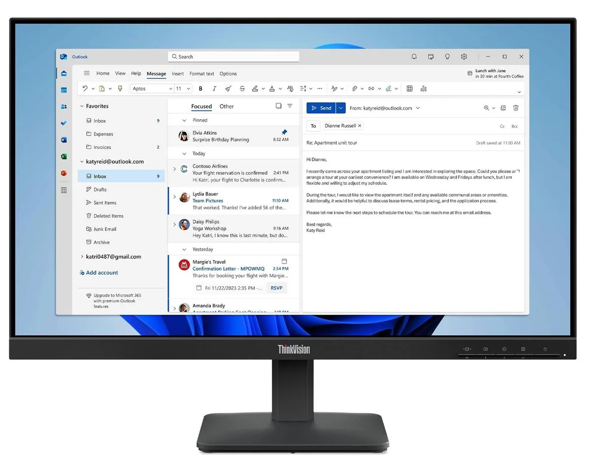 Lenovo ThinkVision S24-4e Negru