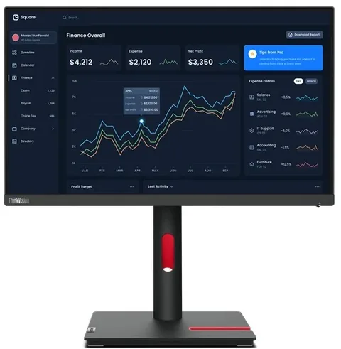 Lenovo ThinkVision T22i-30 Negru