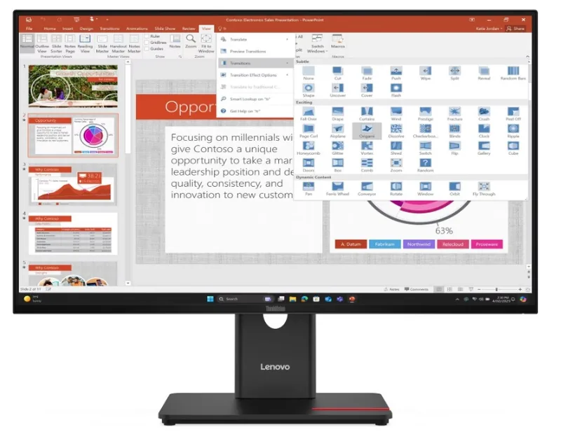 Lenovo ThinkVision T27-40 Negru