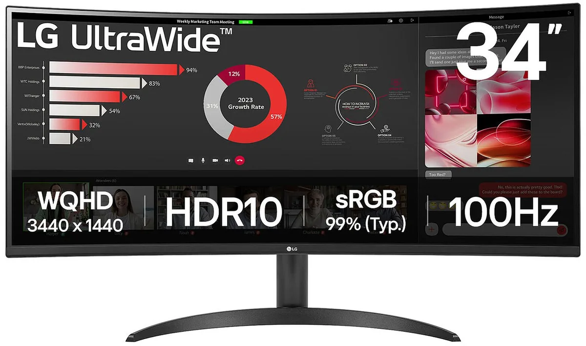LG 34WR50QK-B Negru - imagine 2