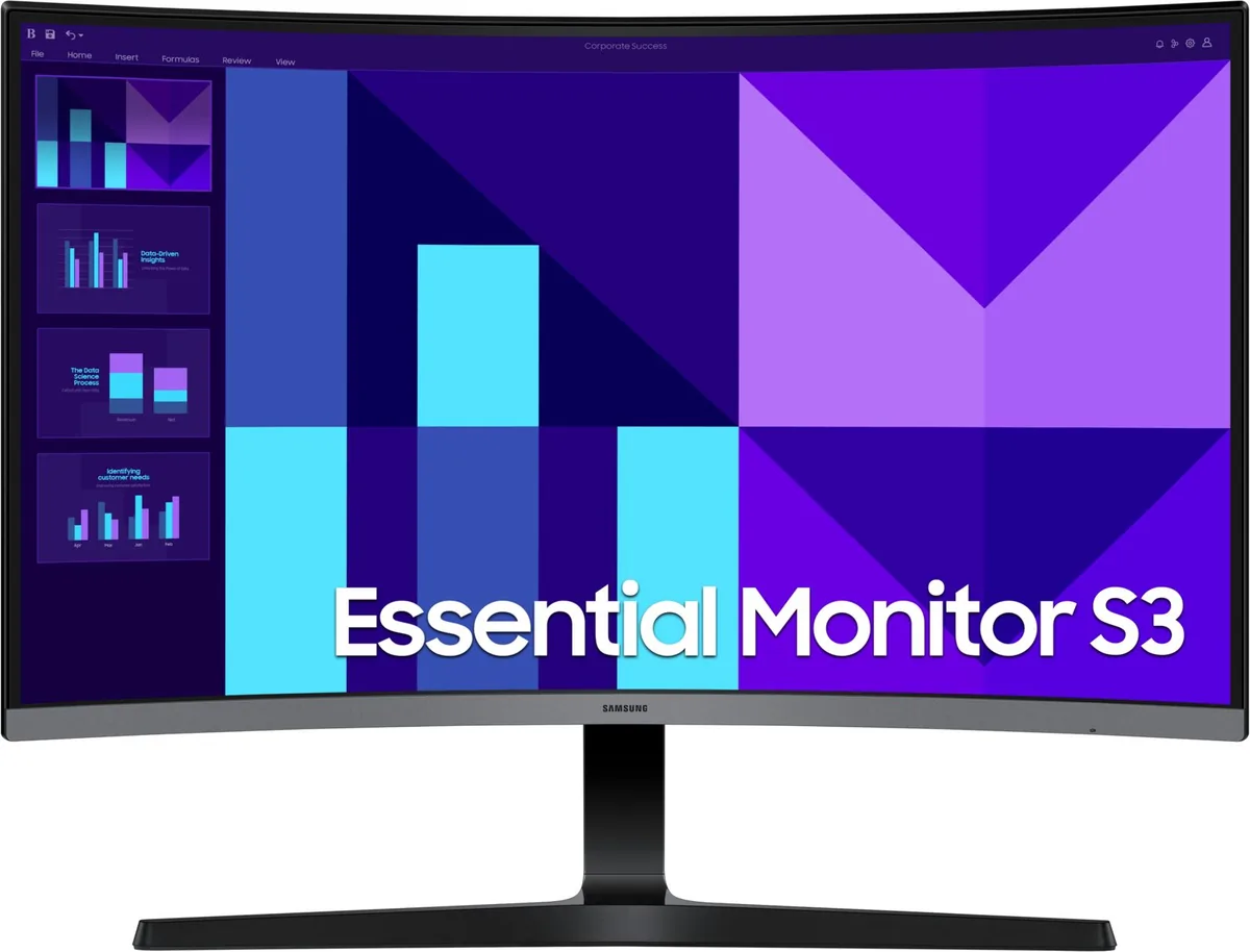 Samsung 27D392 27 Inch FHD VA Curved Anti-Glare Negru