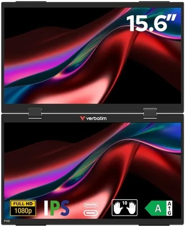 Verbatim Portable Dual Monitor Essentials 15.6''