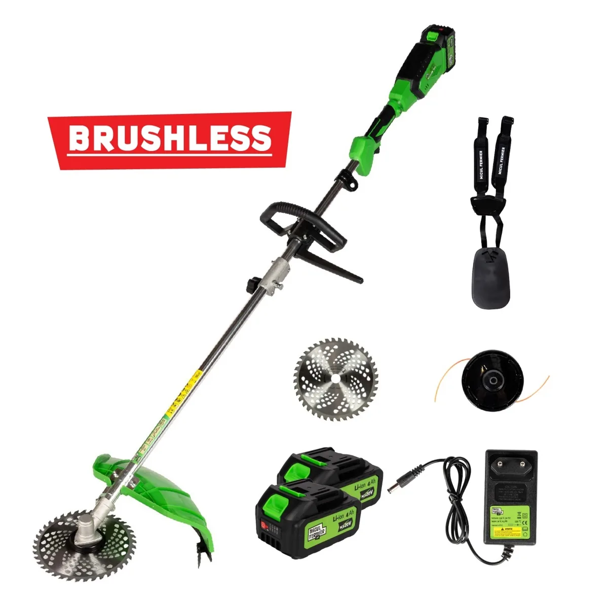 Motocoasa Electrica Micul Fermier 20V 2x 4Ah Maner Simplu Fara Perii