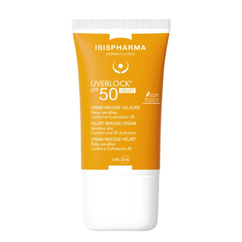 Mousse cu Protectie Solara IsisPharma Velvet Uveblock SPF50+ 40ml