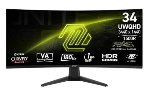 MSI MAG 346CQ Curved Negru