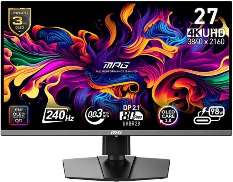 MSI MPG 272URX QD-OLED 26.5inch 240Hz G-Sync