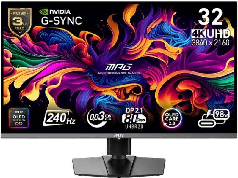 MSI MPG 322URX QD-OLED 31.5 Inch 240Hz