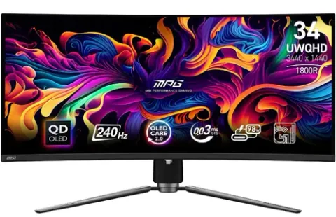 MSI MPG 341CQPX QD-OLED Negru