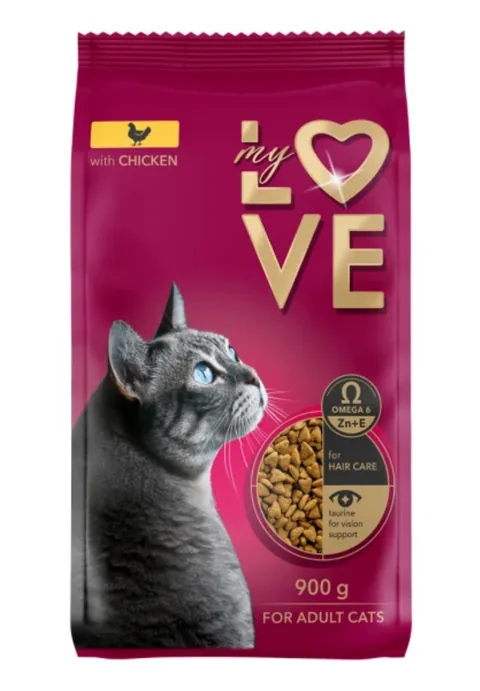 Hrana Uscata Pisici My Love Adult Pui 900g