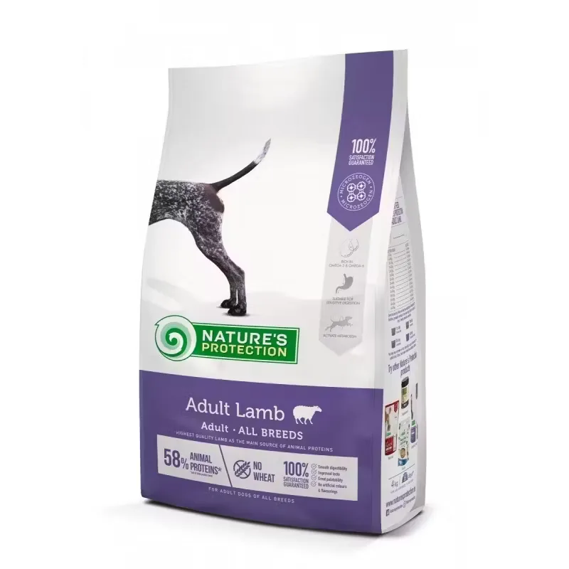 Hrana Uscata pentru Caini Natures Protection Adult Lamb 12kg