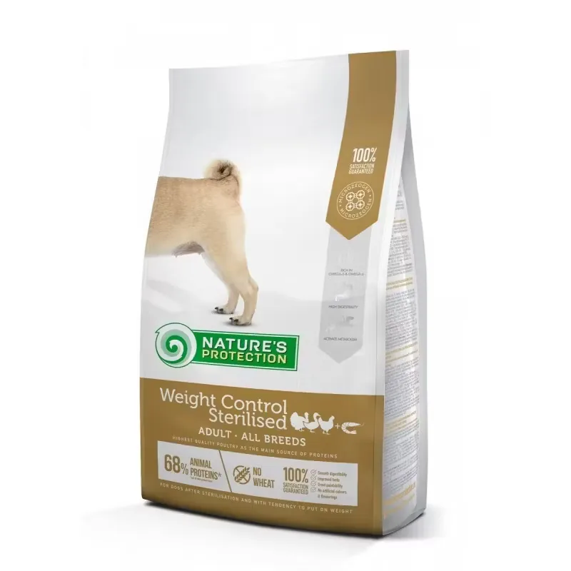 Hrana Uscata pentru Caini Natures Protection Control Greutate Adulti Sterilizati Pui si Krill 12kg
