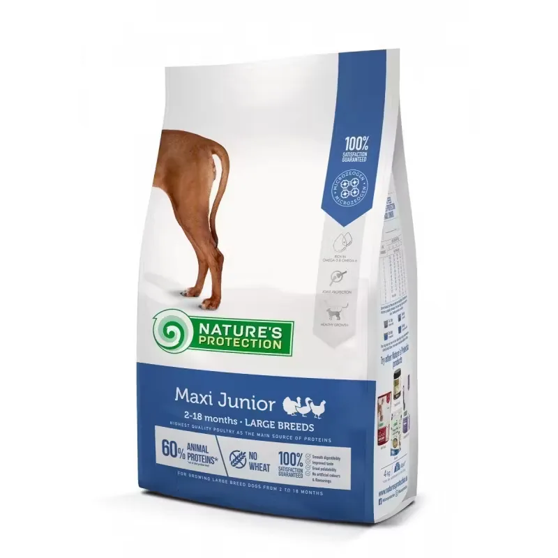 Hrana Uscata pentru Caini Natures Protection Dog Maxi Junior Poultry 2-18 Luni 12kg