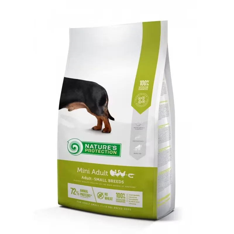 Hrana Uscata pentru Caini Natures Protection Dog Mini Adult Poultry with Krill 2kg