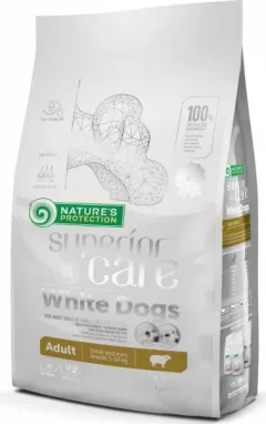 Hrana Uscata Caini Nature's Protection Superior Care White Dogs Miel Adult Talii Mici si Mini 1.5kg