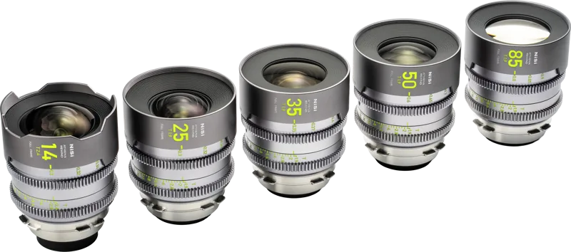 NiSi Athena Prime Rewind Set 5 Obiective Cinema PL 14-85mm T1.9-T2.4 Vintage Reglabil
