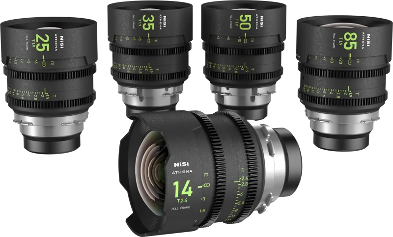 NiSi Athena Prime Set 5 Obiective Cine PL-Mount 14mm 25mm 35mm 50mm 85mm