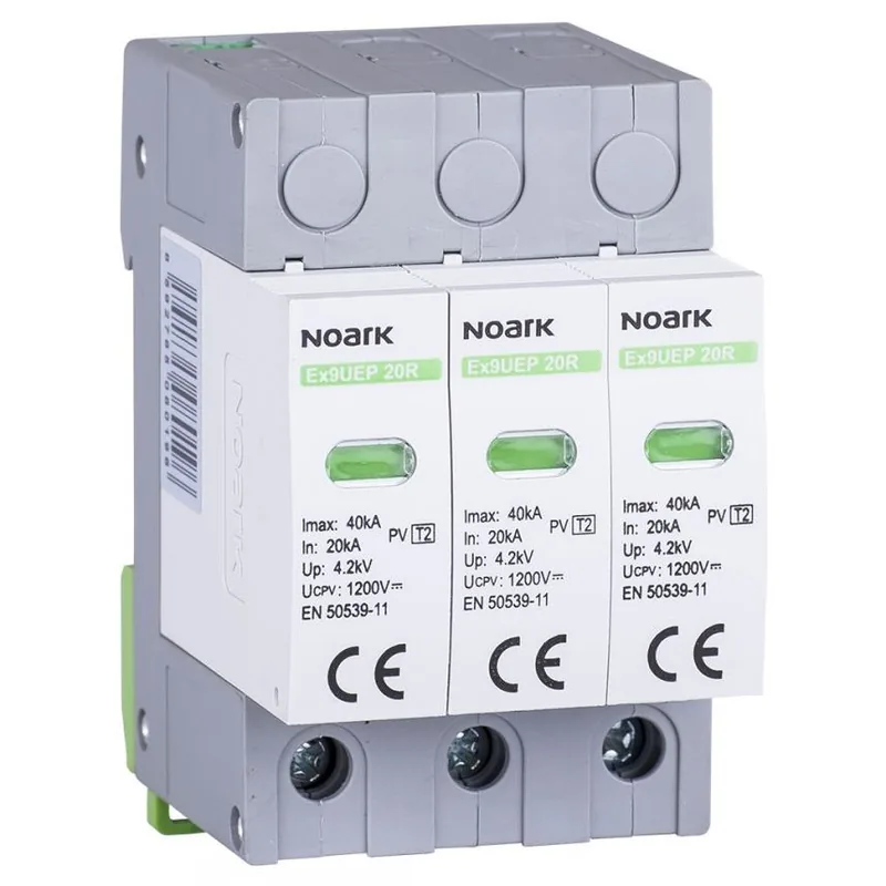 Noark Ex9UEP Clasa 2 1000V DC 3 Module Fotovoltaic